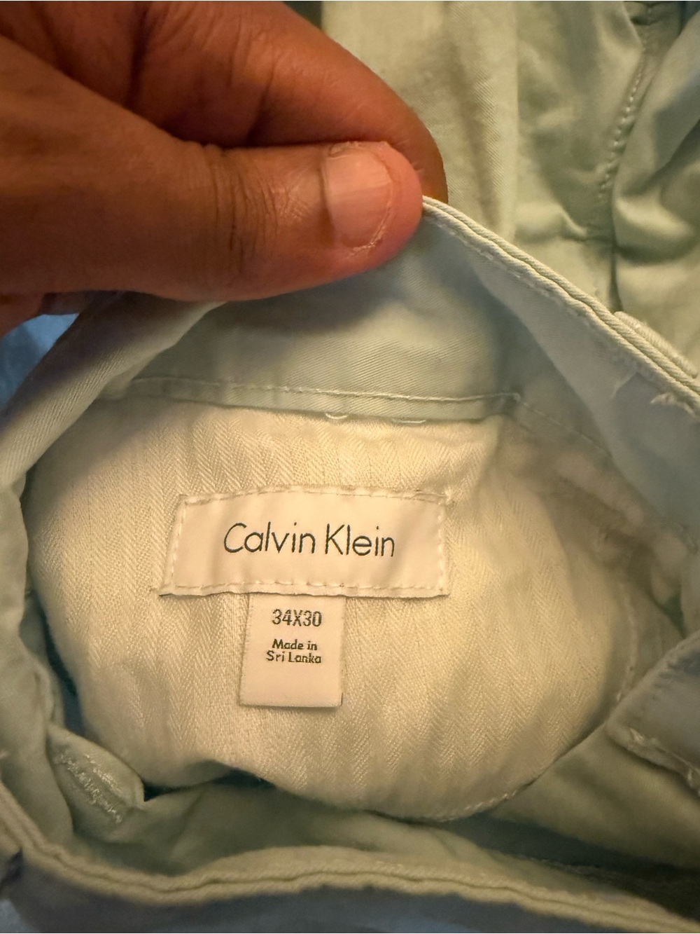 Calvin Klein Pastel Mint Green Men's Pants